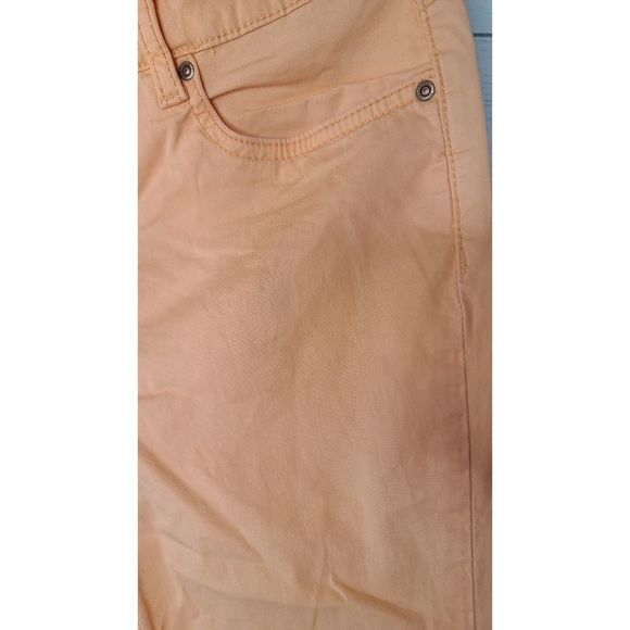 H&M LOGG 8 Skinny Jeans Orange Denim Stretch Ankle Slim - Picture 2 of 11